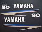 Yamaha outboard boat motor decal 90hp emblem kit. Also for 40,50,60,70 