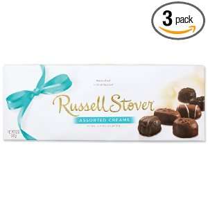 Russell Stover Assorted Creams Chocolate, 12 Ounce Boxes (Pack of 3)