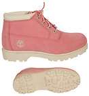 Pink Timberland Nellie Leather Boots Womens size 9.5 Style #23365 NEW