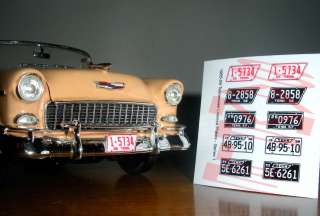   TENNESSEE miniature LICENSE PLATES for 1/25 scale MODEL CARS LOOK
