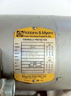   Robbins & Myers Progressive Cavity Pump with 3hp Baldor Motor  
