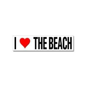  I Love Heart The Beach   Window Bumper Stickers 