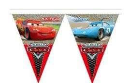 Cars Lighting McQueen Birthday Party: Banner Flags Invitation Cards 