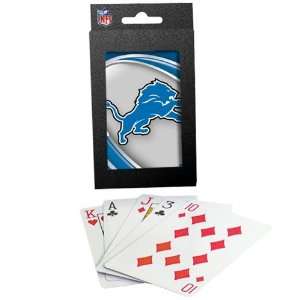 Detroit Lions Team Logo Vortex Design Playing Cards:  