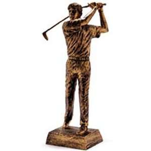 Bronze Finished Resin Male Golfer:  Sports & Outdoors