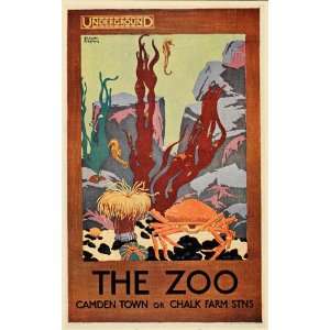  1933 London Zoo Underground Gregory Brown Mini Poster 