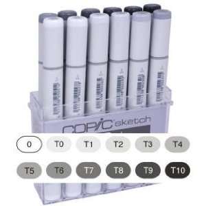  COPIC Sketch Marker Set of 12 Neutral Gray