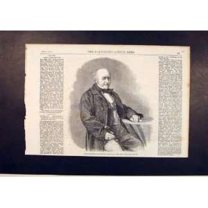 Portrait Westbury Bethell Lord Chancellor Print 1861