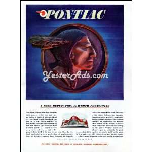 1946 Vintage Ad Pontiac Motor Division of GMC A good reputation is 