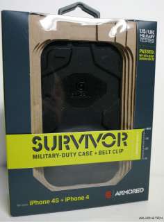 New Retail Box Griffin Survivor Black Military Duty Hard Case for 