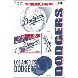  MLB Dodgers 11 by 17 Reusable Window Cling Set Sports 