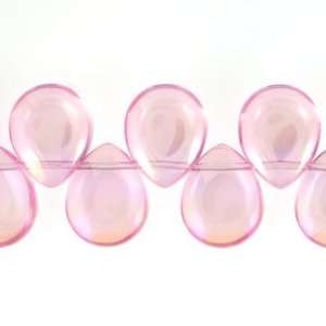   Pink AB Plated Teardrop Crystal Beads Strand Arts, Crafts & Sewing