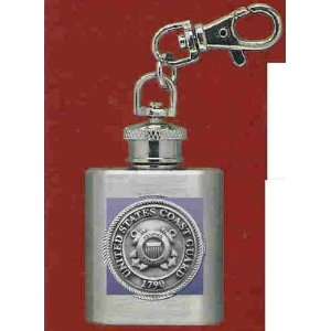 Coast Guard Stainless Steel Flask Key Chain  Kitchen 