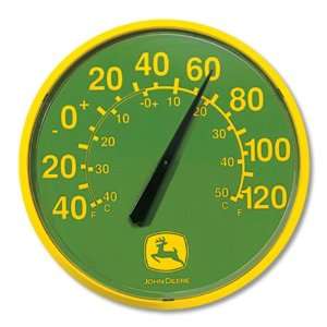  John Deere Round Shop Thermometer: Home & Kitchen