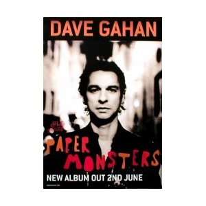 DAVE GAHAN Paper Monsters Music Poster 