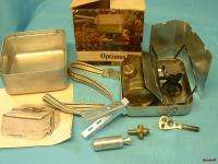 OPTIMUS 99 Brass Gasoline Stove Portable Campstove w/ Mini Pump & Cap 