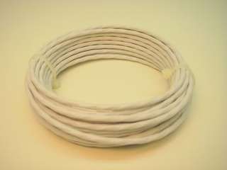 25 22 AWG Shielded 3 Twisted Wire Cable. Silver Tefzel  