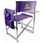 Picnic Time NCAA Sports Folding Chair in Purple   LSU Tigers