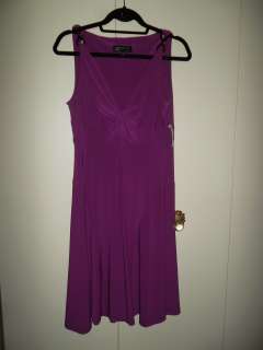 Jones New York Purple Dress w/Silver Hardware at Sleeve 10 NWT  