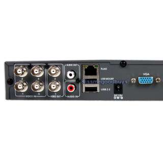 channel standalone DVR with 4 day/night indoor/outdoor security 