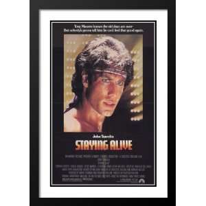  Staying Alive Framed and Double Matted 20x26 Movie Poster 