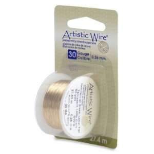  Artistic Wire 30 Gauge Non Tarnish Brass Wire, 30 Yards 