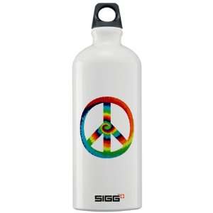  Sigg Water Bottle 1.0L Tye Dye Peace Symbol Everything 