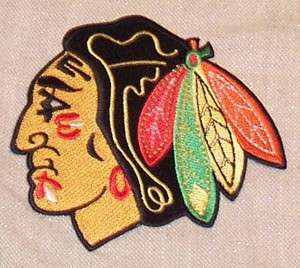 CHICAGO BLACKHAWKS 4 NHL Team Logo Embroidered PATCH  