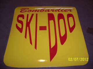   , 64 65, BOMBARDIER Ski doo Replacement Hood Stickers 10X10  