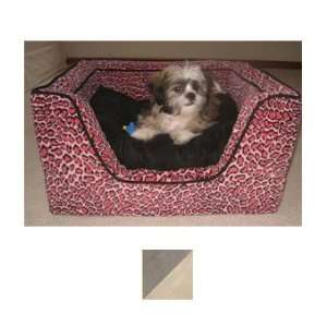   Luxury Square Pet Bed, Medium, Toro Cocoa/Buckskin