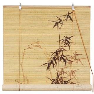  Bamboo Tree Art Matchstick Window Blinds   24 Wide: Home 