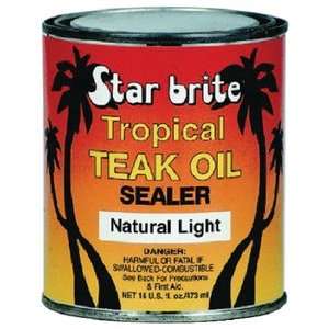  TROPICAL TEAK SEALER 16 OZ Natural Light Sports 