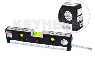 Level Laser Horizon Vertical Line Measure Tape Ruler  