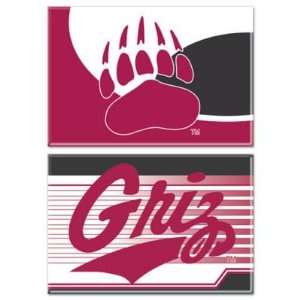  MONTANA GRIZZLIES OFFICIAL LOGO MAGNET 2 PACK Sports 