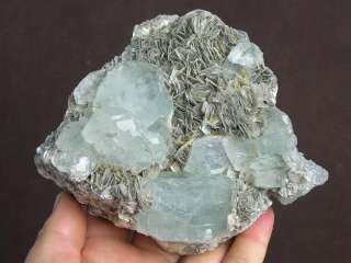 INTACT802g CLEAR BLUE Aquamarine Crystal Clusters,Rock  