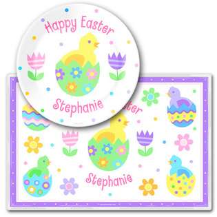  Kids Easter Chicks Personalized Meal Time Plate Set By Olive Kids 