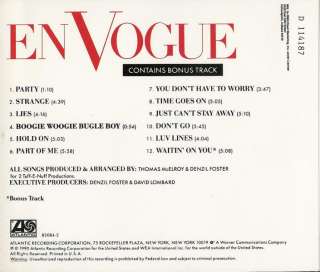 En Vogue   Born to Sing   CD Played Only Once 075678208423  