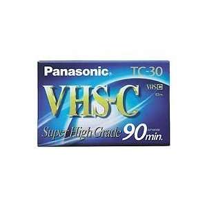   Panasonic NVTC30AH4TR (4 pack) 30 Minute VHS C Cassettes Electronics