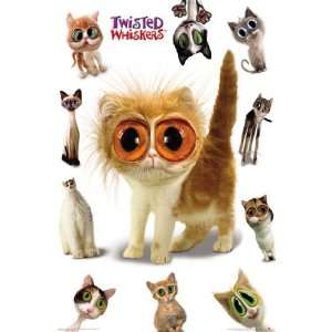 Twisted Whiskers Cats Poster