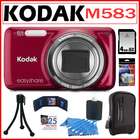 kodak easyshare m583 14mp digital camera red 4gb accessory kit