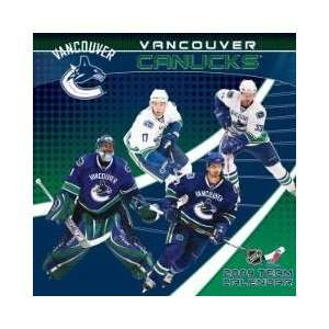 VANCOUVER CANUCKS 2009 NHL Monthly 12 X 12 WALL CALENDAR:  