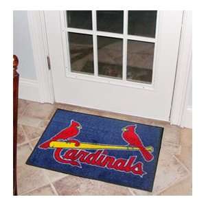  MLB St Louis Cardinals Team Logo Door Mat: Sports 