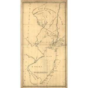  1769 Map New York , Boundaries, New Jersey