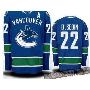  NHL Gear   Daniel Sedin #22 Vancouver Canucks Blue Jersey 