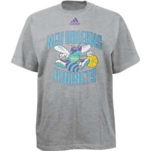 New Orleans Hornets Kids 4 7 adidas Team Logo Short Sleeve Tee:  