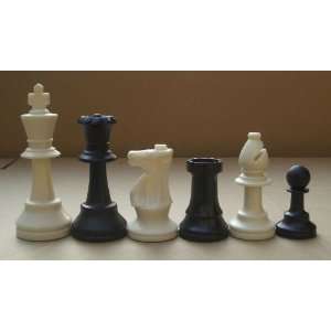 Staunton Tournament Chess Pieces, Triple Weighted with 3.75 King and 