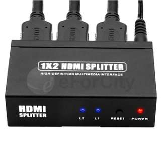 HDMI Splitter Multiplier Distribution Amplifier 1x2 Dual OutPut 1 to 2 