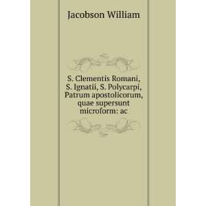   quae supersunt microform ac (9785873865581) Jacobson William Books