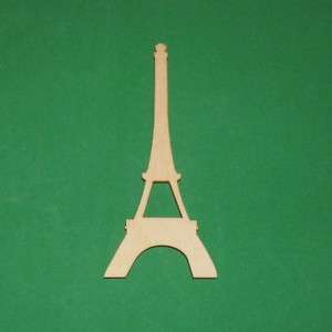 EIFFEL TOWERS Unfinished Wooden Shapes Cut Outs ET8240  