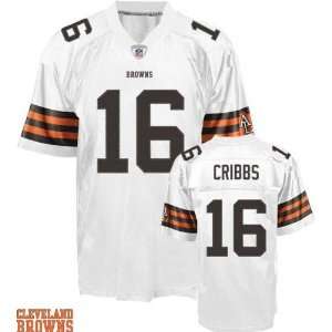 Cleveland Browns Jersey #16 Joshua Cribbs Authentic Football White 